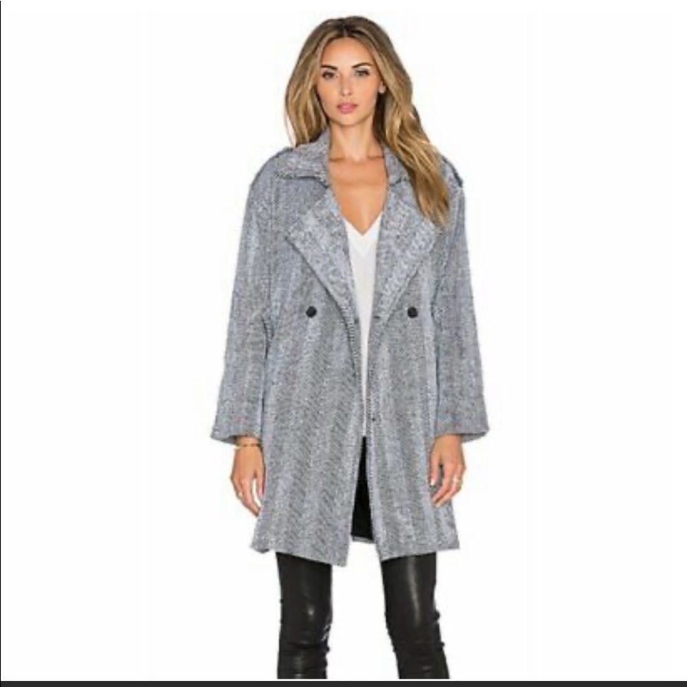 NWT Revolve line & dot jean Luc Overcoat XS